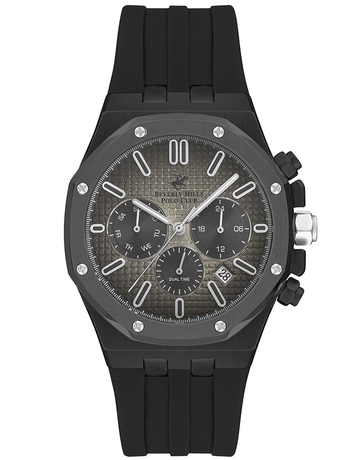 BEVERLY HILLS POLO CLUB Men's Multi Function Dark Green 418C Sunray Dial Watch - Premium from shopiqat - Just $49.900! Shop now at shopiqat
