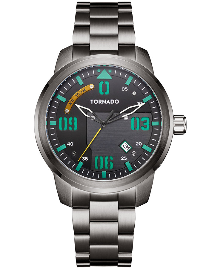 TORNADO Men's Multi Function Black Dial Watch - Premium  from shopiqat - Just $38.900! Shop now at shopiqat