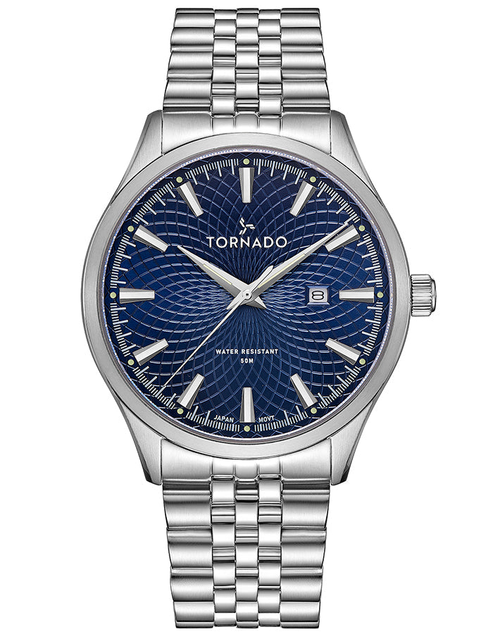 TORNADO Men's Analog Blue Dial Watch - Premium  from shopiqat - Just $41.900! Shop now at shopiqat