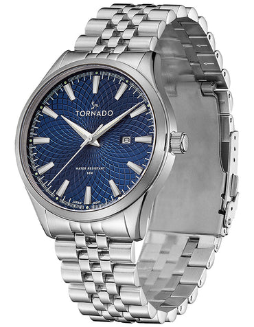 TORNADO Men's Analog Blue Dial Watch - Premium  from shopiqat - Just $41.900! Shop now at shopiqat
