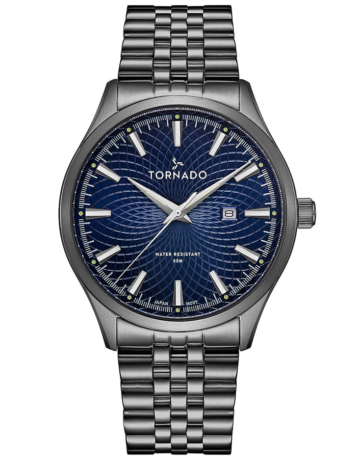 TORNADO Men's Analog Blue Dial Watch - Premium from shopiqat - Just $42.900! Shop now at shopiqat