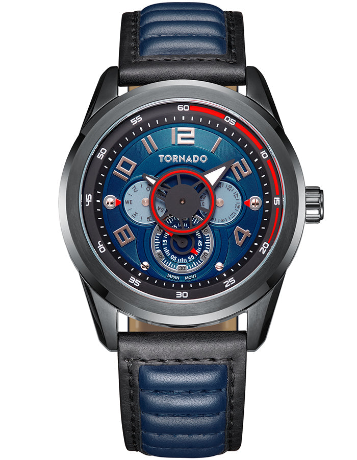 TORNADO Men's Chronograph Blue Dial Watch - Premium  from shopiqat - Just $44.900! Shop now at shopiqat