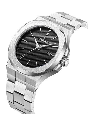 TORNADO Men's Multi-Function Black Dial Watch - Premium from shopiqat - Just $45.900! Shop now at shopiqat