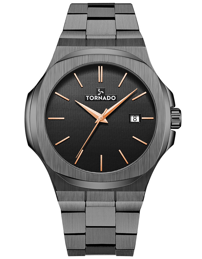 TORNADO Men's Multi-Function Black Dial Watch - Premium from shopiqat - Just $51.00! Shop now at shopiqat