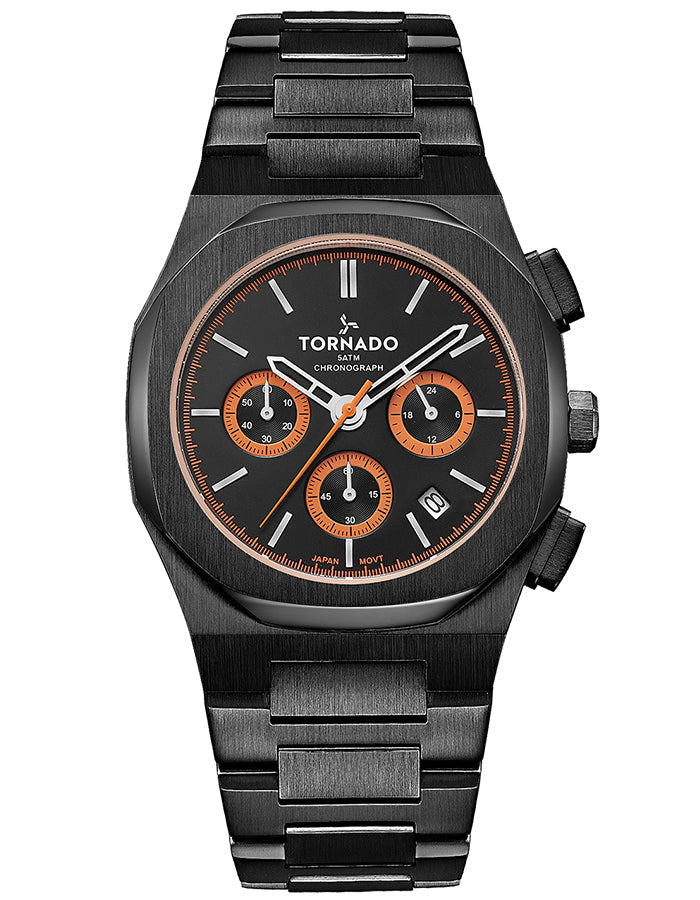 TORNADO Men's Chronograph Black Dial Watch - Premium from shopiqat - Just $52.0! Shop now at shopiqat