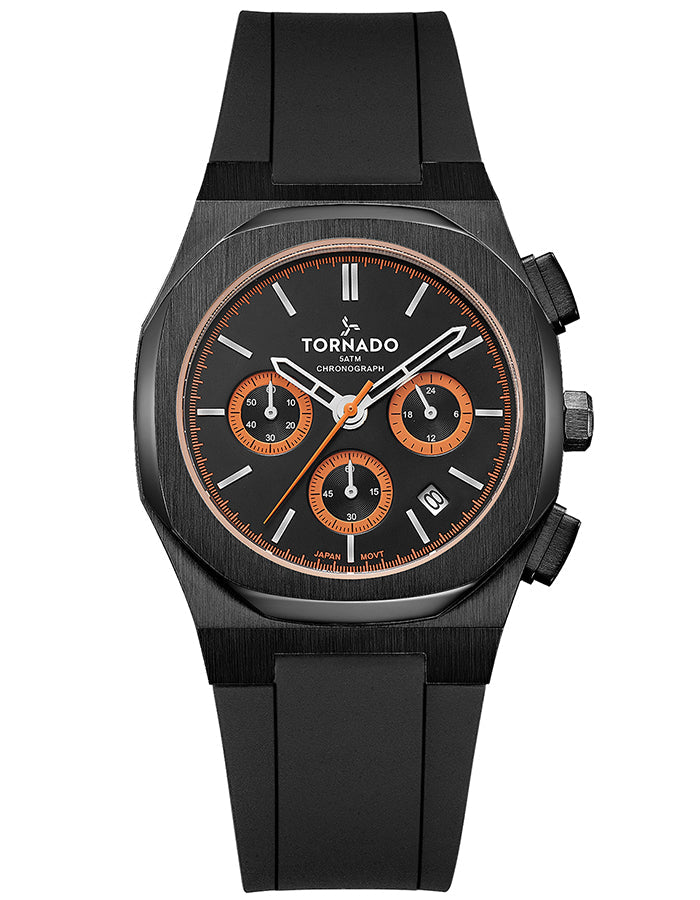 TORNADO Men's Chronograph Black Dial Watch - Premium from shopiqat - Just $45.5! Shop now at shopiqat