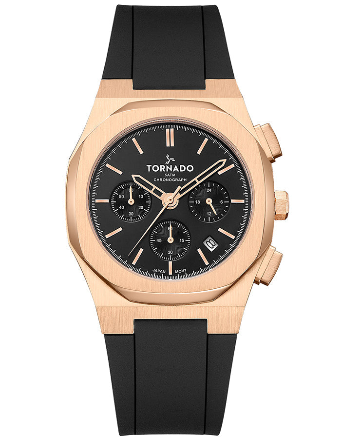 TORNADO Men's Chronograph Black Dial Watch - Premium from shopiqat - Just $44.0! Shop now at shopiqat