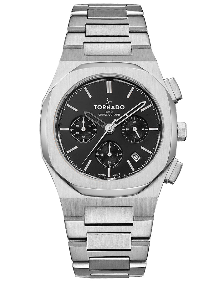TORNADO Men's Chronograph Black Dial Watch - Premium from shopiqat - Just $49.0! Shop now at shopiqat