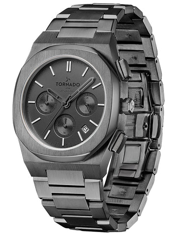 TORNADO Men's Chronograph Grey Dial Watch - Premium from shopiqat - Just $55.0! Shop now at shopiqat