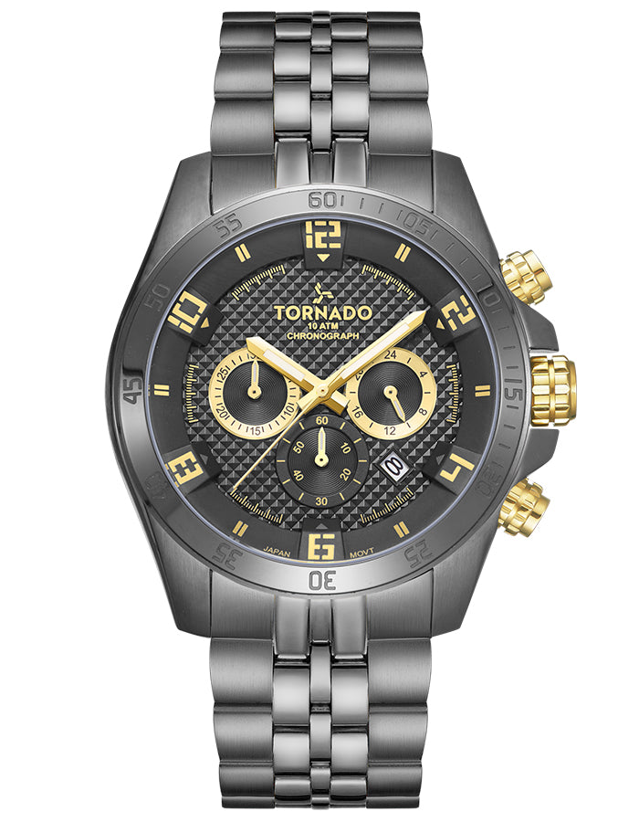 Tornado Men's Chronograph Grey Dial Watch - Premium  from shopiqat - Just $45.900! Shop now at shopiqat
