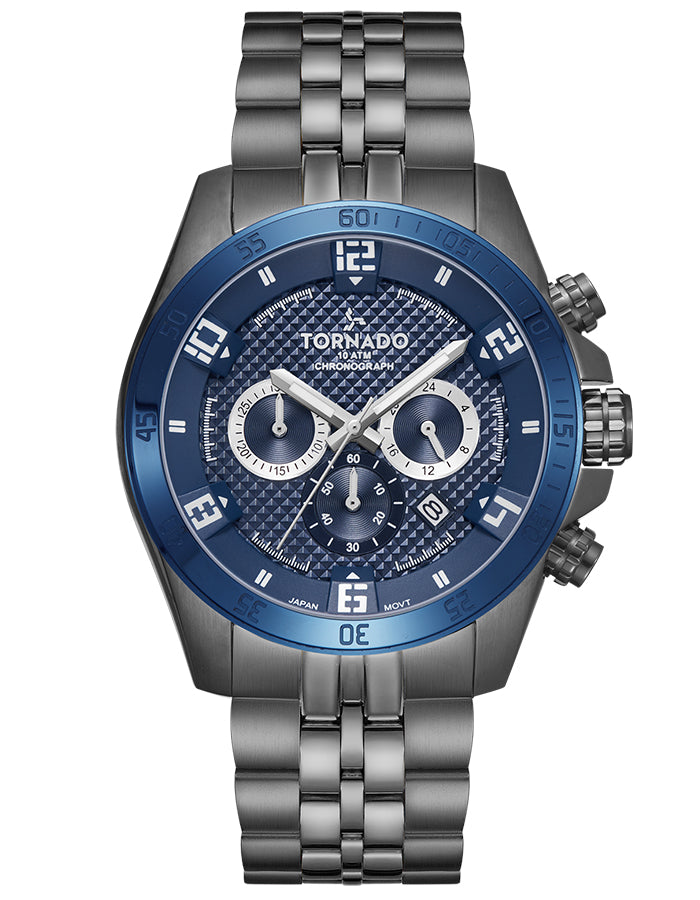 Tornado Men's Chronograph Blue Dial Watch - Premium  from shopiqat - Just $45.900! Shop now at shopiqat