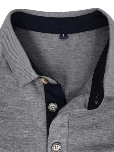 SHOPIQAT New Men's Long Sleeve Lapel Bottoming Polo Shirt Top - Premium from shopiqat - Just $9.250! Shop now at shopiqat