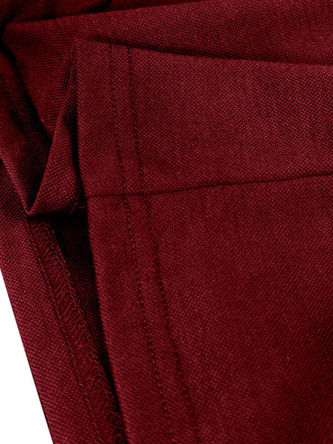 SHOPIQAT Men's New Long-Sleeved V-Neck Lapel Contrasting Colour Polo Shirt - Premium from shopiqat - Just $8.990! Shop now at shopiqat