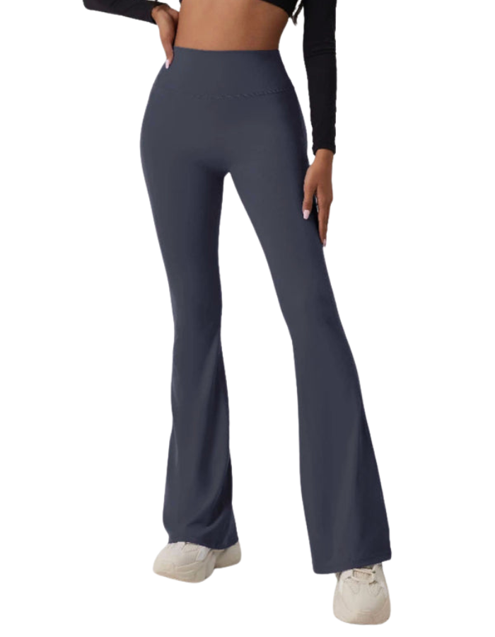 SHOPIQAT New Peach Yoga High Waist Hip Lifting and Flared Leggings - Premium  from shopiqat - Just $8.400! Shop now at shopiqat