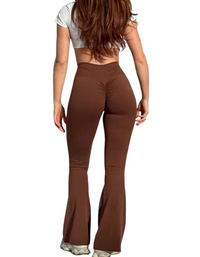 SHOPIQAT New Peach Yoga High Waist Hip Lifting and Flared Leggings - Premium  from shopiqat - Just $8.400! Shop now at shopiqat