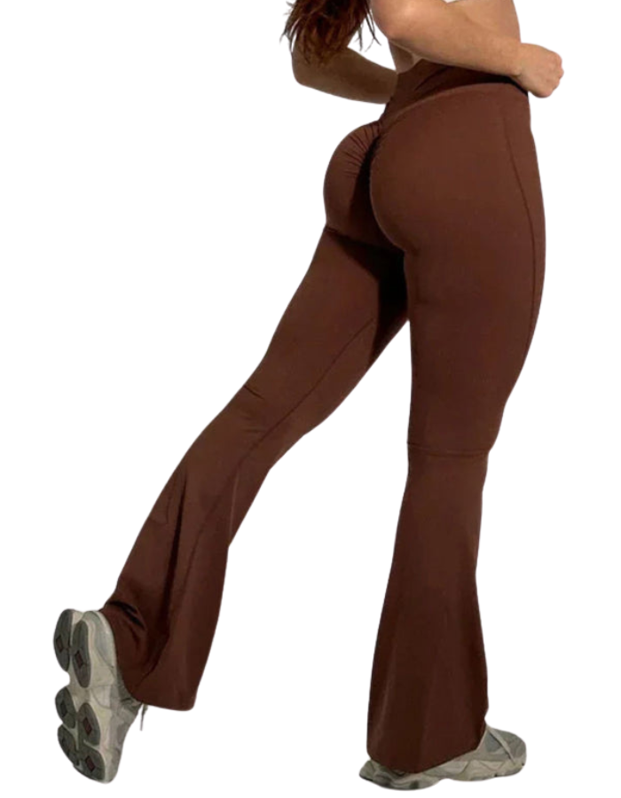 SHOPIQAT New Peach Yoga High Waist Hip Lifting and Flared Leggings - Premium  from shopiqat - Just $8.400! Shop now at shopiqat