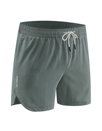 SHOPIQAT Men's Breathable Loose Version Quick-Drying Running Training Three-Quarter Shorts