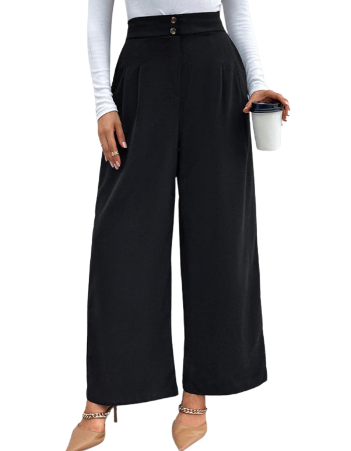 SHOPIQAT Women's Elastic Loose Wide Leg Long Pants - Premium  from shopiqat - Just $9.900! Shop now at shopiqat