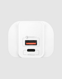 Momax 20W 2 Port USB Fast Charger - White