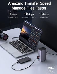 Ugreen USB C Triple Display Docking Station (12-in-1)