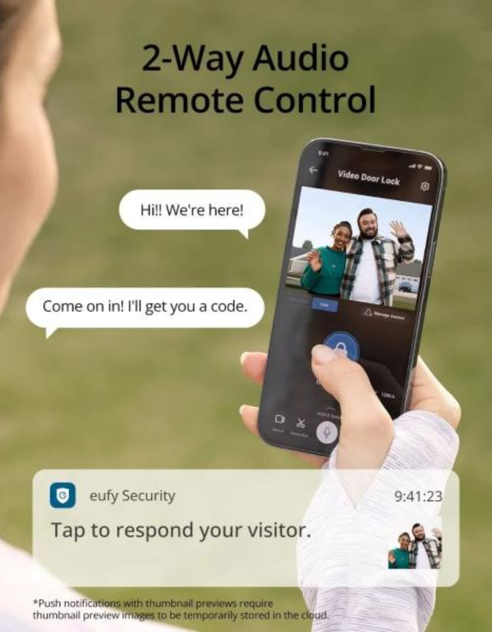 Eufy Security Video Smart Lock 3 - in -1 - Black