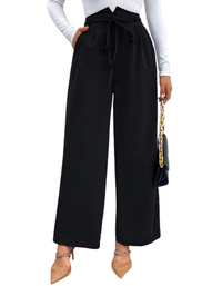 SHOPIQAT Women's Elastic Loose Wide Leg Long Pants - Premium  from shopiqat - Just $9.500! Shop now at shopiqat
