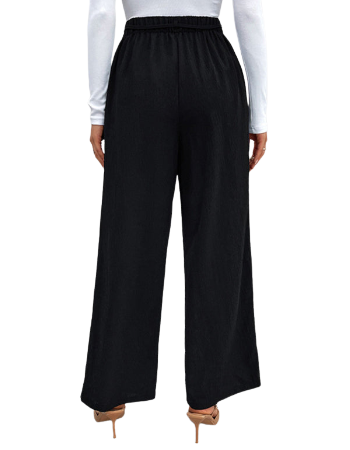 SHOPIQAT Women's Elastic Loose Wide Leg Long Pants - Premium  from shopiqat - Just $9.500! Shop now at shopiqat