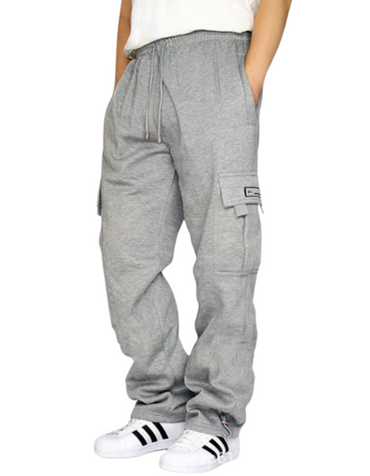 SHOPIQAT New Sports and Leisure Loose Foot Multi-Pocket Tether Loose Overalls Trousers - Premium  from shopiqat - Just $7.430! Shop now at shopiqat