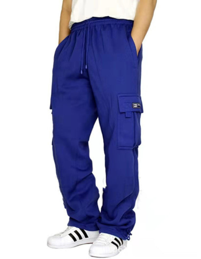 SHOPIQAT New Sports and Leisure Loose Foot Multi-Pocket Tether Loose Overalls Trousers - Premium  from shopiqat - Just $7.430! Shop now at shopiqat