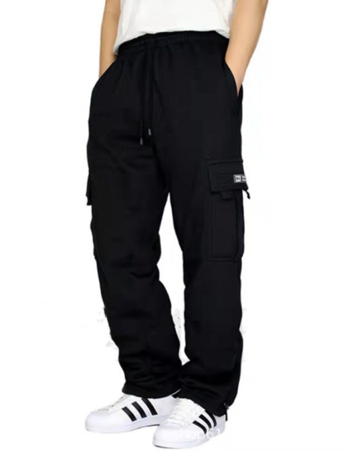 SHOPIQAT New Sports and Leisure Loose Foot Multi-Pocket Tether Loose Overalls Trousers - Premium  from shopiqat - Just $7.430! Shop now at shopiqat