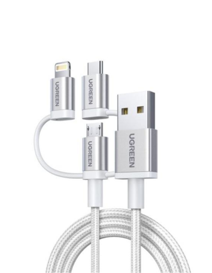Ugreen 3-in-1 USB to Micro USB / Type C / MFI Lighting  Cable 1.5M