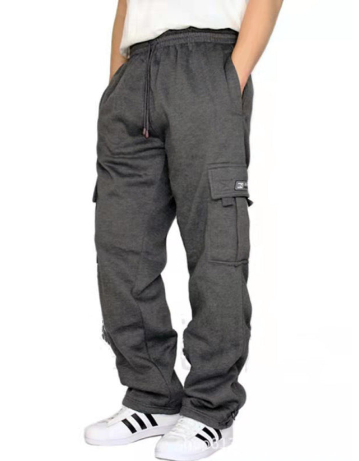 SHOPIQAT New Sports and Leisure Loose Foot Multi-Pocket Tether Loose Overalls Trousers - Premium  from shopiqat - Just $7.430! Shop now at shopiqat