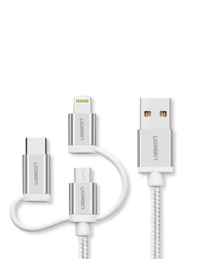 Ugreen 3-in-1 USB to Micro USB / Type C / MFI Lighting  Cable 1.5M