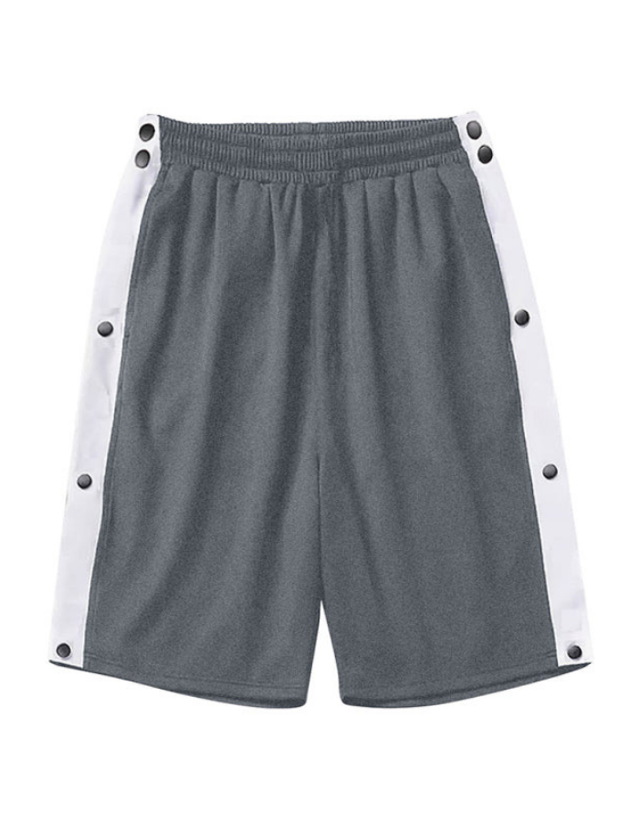 SHOPIQAT Men's Classic Trendy Loose-Fitting Casual Sports Shorts with Full Side Buttons - Premium  from shopiqat - Just $8.100! Shop now at shopiqat
