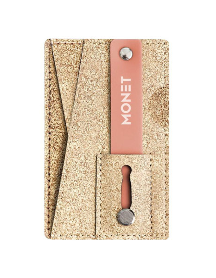Monet Wallet Kickstand -  Rose Gold Glitter