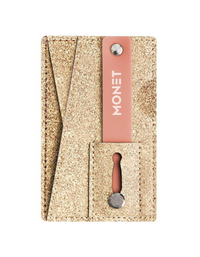 Monet Wallet Kickstand -  Rose Gold Glitter