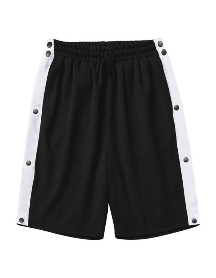 SHOPIQAT Men's Classic Trendy Loose-Fitting Casual Sports Shorts with Full Side Buttons - Premium  from shopiqat - Just $8.100! Shop now at shopiqat