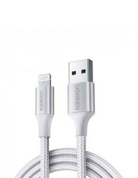 Ugreen ALU Case Braided Lightning Cable 1.5M - Silver