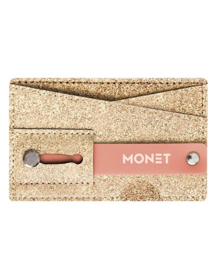 Monet Wallet Kickstand -  Rose Gold Glitter