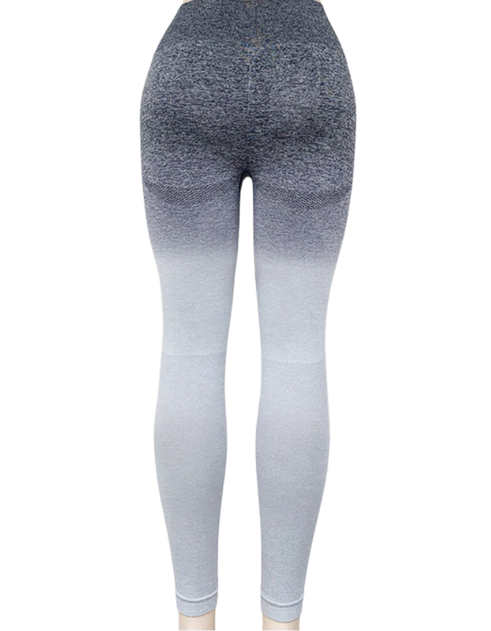 SHOPIQAT New Elastic High Waist Seamless Gradient Sports Slimming Tight Yoga Leggings - Premium  from shopiqat - Just $6.900! Shop now at shopiqat