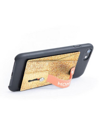 Monet Wallet Kickstand -  Rose Gold Glitter