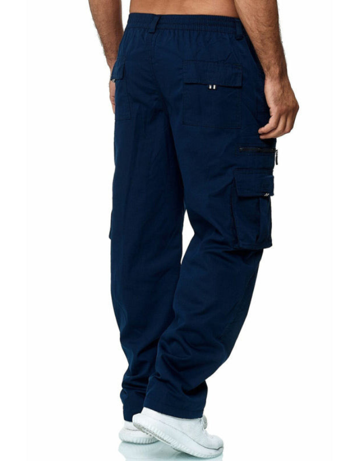 SHOPIQAT Men's Casual Multi-Pocket Loose Straight Cargo Pants - Premium  from shopiqat - Just $7.900! Shop now at shopiqat
