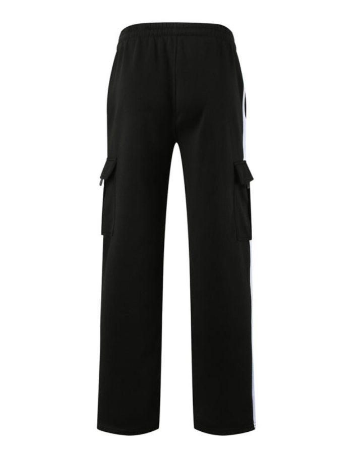 SHOPIQAT Men's Autumn and Winter Velvet Loose Multi-Pocket Lanyard Overalls Pants - Premium  from shopiqat - Just $8.250! Shop now at shopiqat