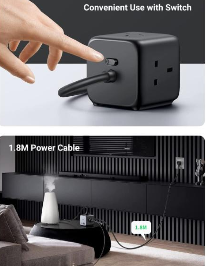 Ugreen 65W Power Strip DigiNest Cube GaN Extension