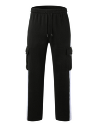 SHOPIQAT Men's Autumn and Winter Velvet Loose Multi-Pocket Lanyard Overalls Pants - Premium  from shopiqat - Just $8.250! Shop now at shopiqat