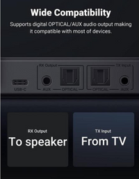 Ugreen Bluetooth 5.0 Transceiver with Receiver Antenna