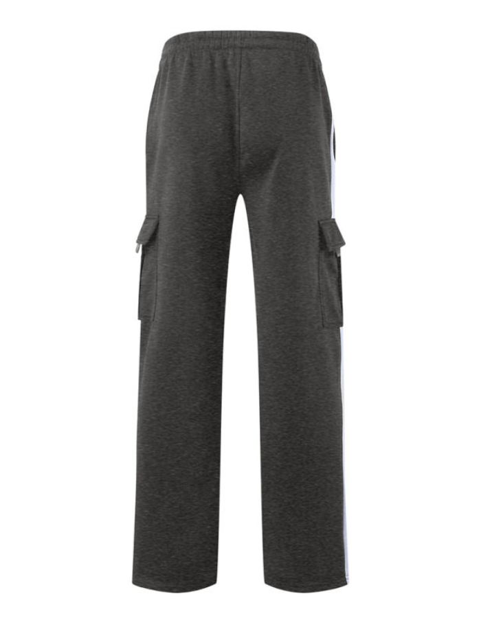 SHOPIQAT Men's Autumn and Winter Velvet Loose Multi-Pocket Lanyard Overalls Pants - Premium  from shopiqat - Just $8.250! Shop now at shopiqat