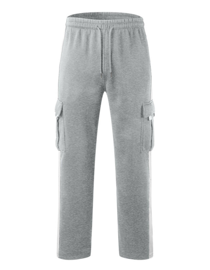 SHOPIQAT Men's Autumn and Winter Velvet Loose Multi-Pocket Lanyard Overalls Pants - Premium  from shopiqat - Just $8.250! Shop now at shopiqat