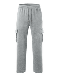 SHOPIQAT Men's Autumn and Winter Velvet Loose Multi-Pocket Lanyard Overalls Pants - Premium  from shopiqat - Just $8.250! Shop now at shopiqat