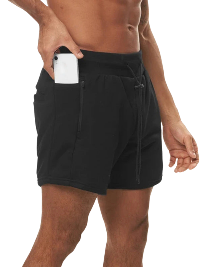 SHOPIQAT Sports Gym Men's Multi Pocket Hanging Towel Running Training Shorts - Premium  from shopiqat - Just $7.900! Shop now at shopiqat